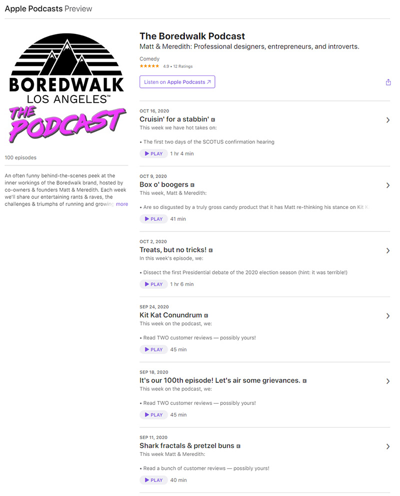 The Boredwalk Podcast