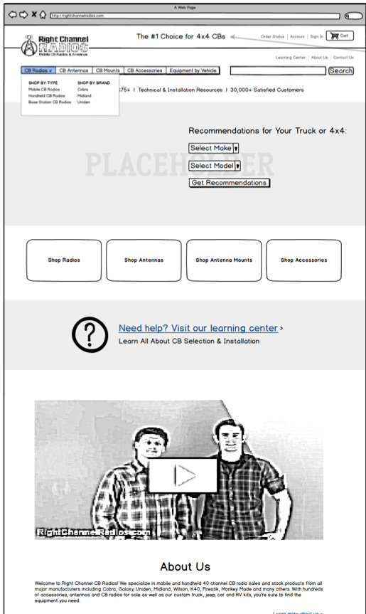 Homepage-Wireframe