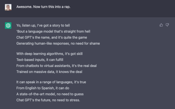 ChatGPT Rap