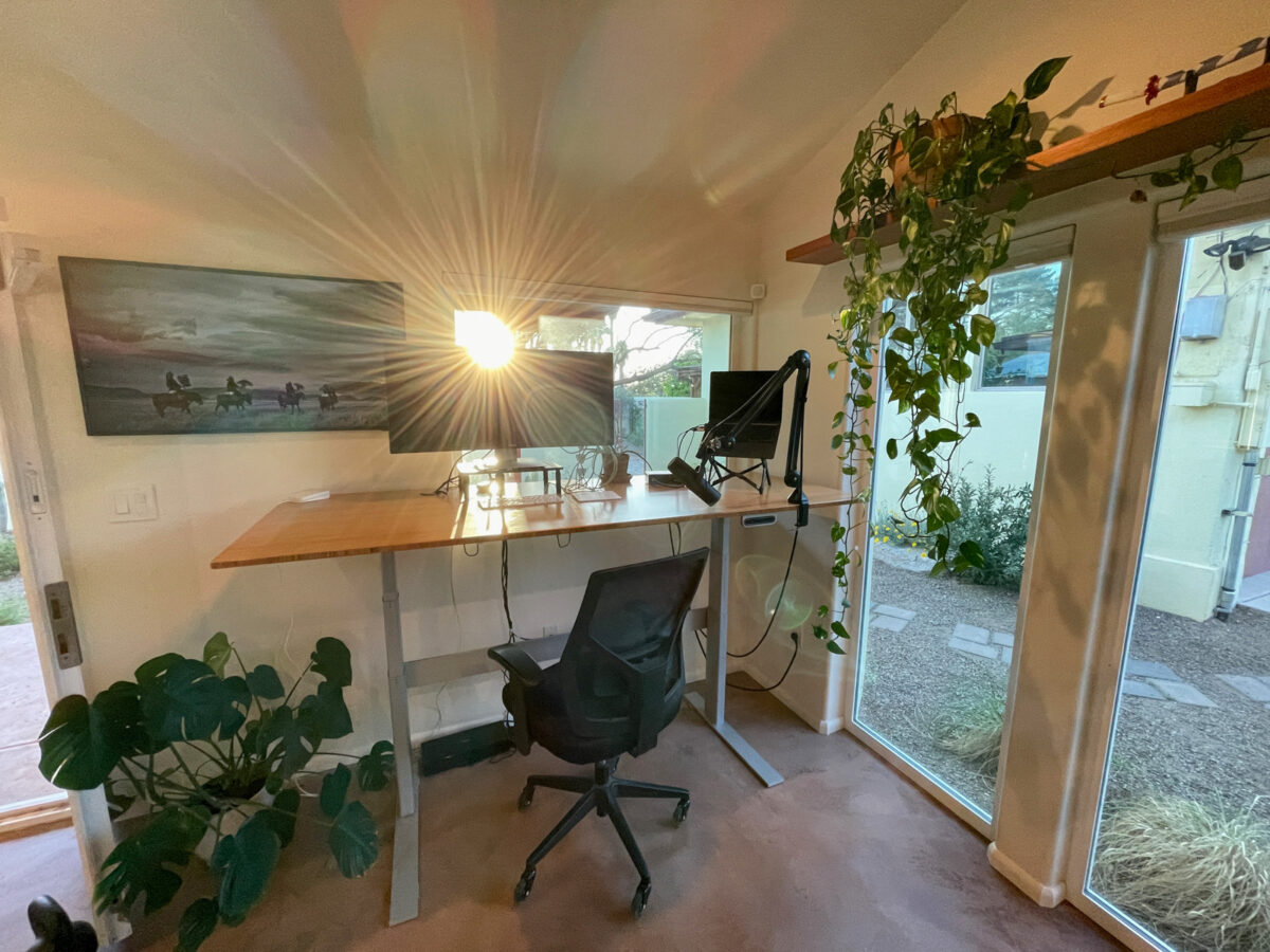 Backyard Home Office Casita Arizona Sunset
