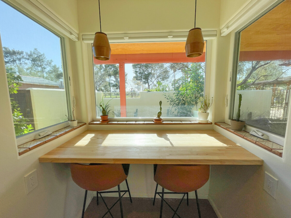 Backyard office breakfast nook bar